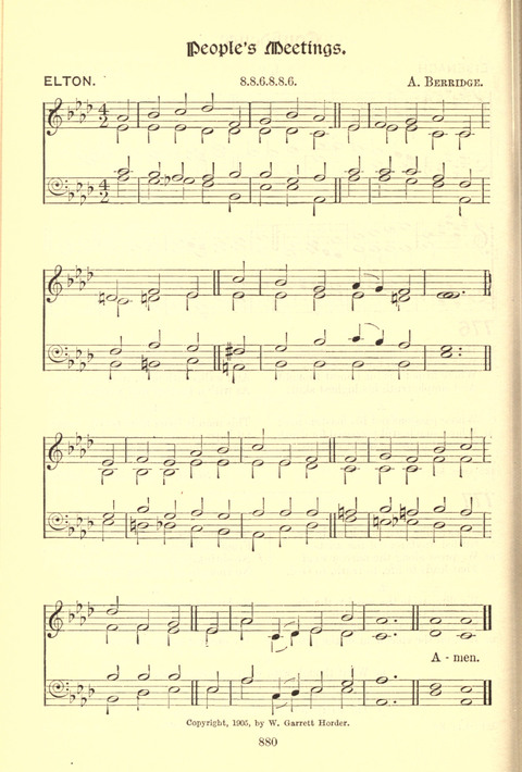 Worship Song: with accompanying tunes page 880