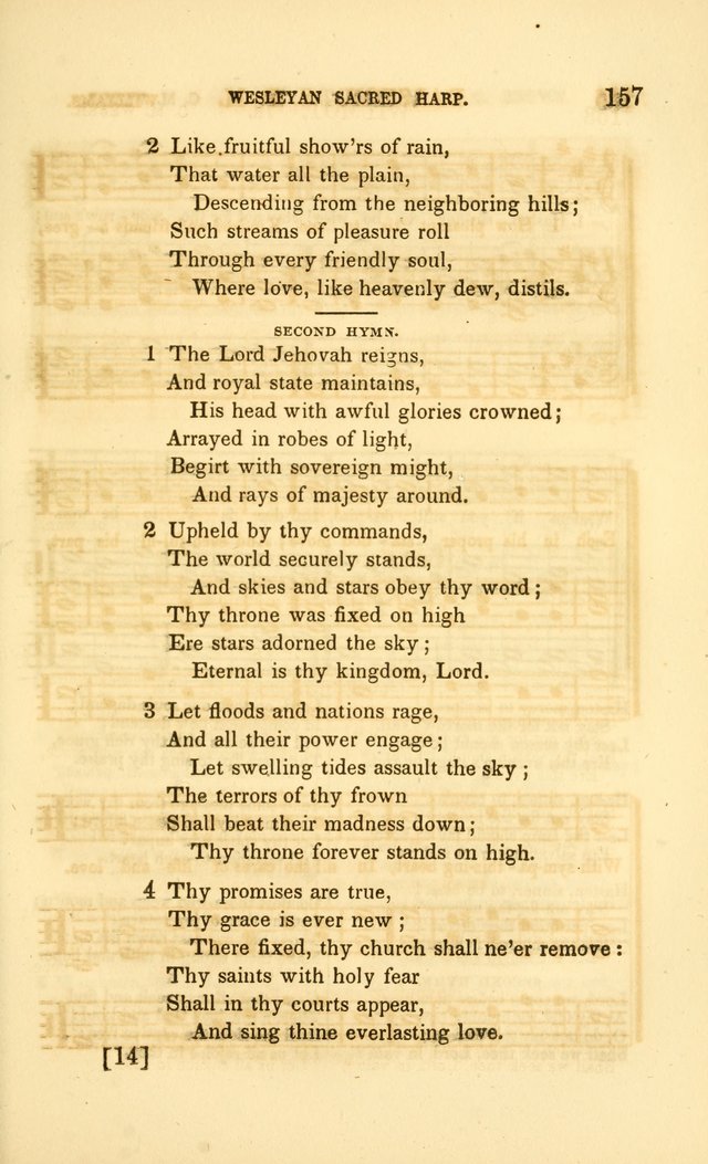 The Wesleyan Sacred Harp: a collection of choice tunes and hymns for prayer class and camp meetings, choirs and congregational singing page 164