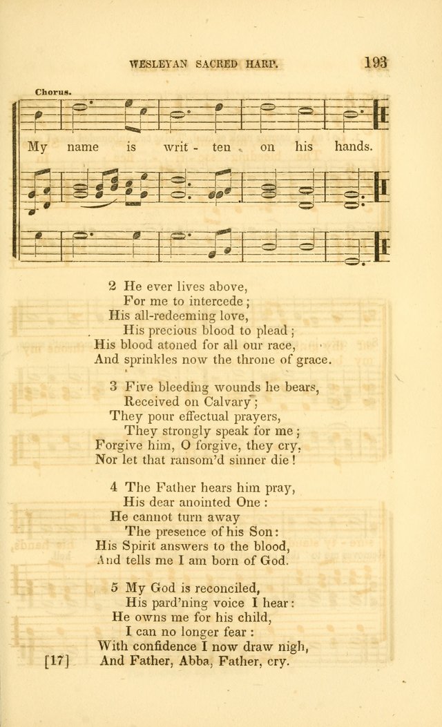 The Wesleyan Sacred Harp: a collection of choice tunes and hymns for prayer class and camp meetings, choirs and congregational singing page 200