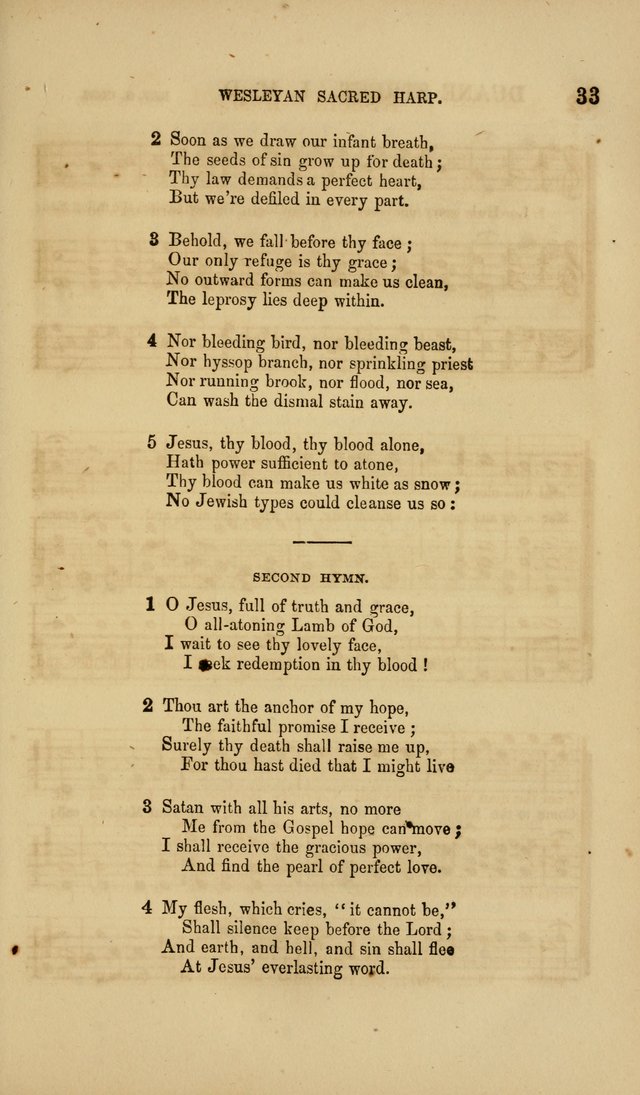 The Wesleyan Sacred Harp: a collection of choice tunes and hymns for prayer class, and camp meetings, choirs, and congregational singing page 38