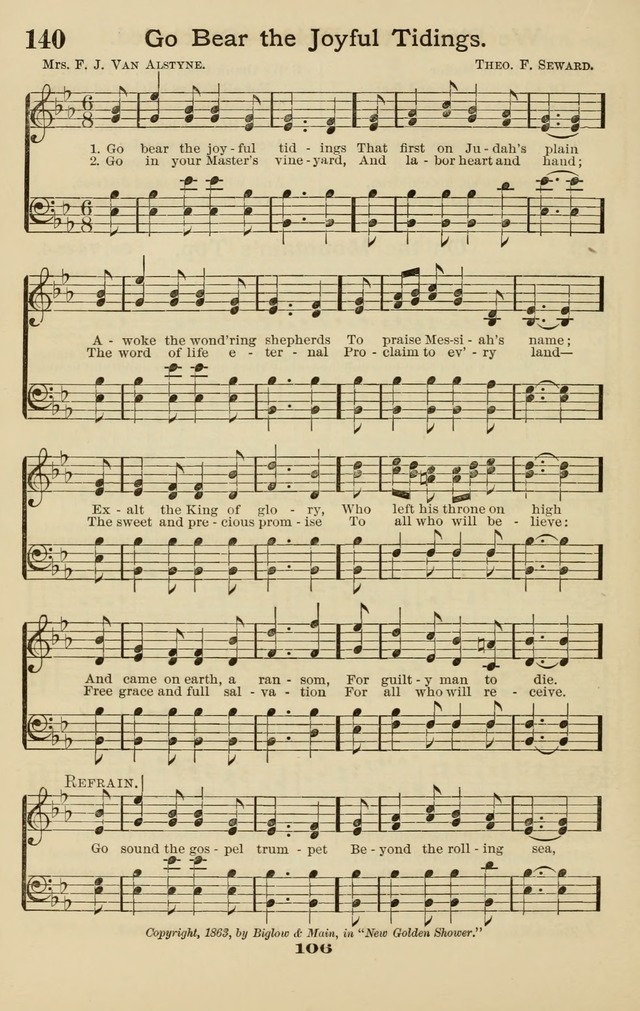 Westminster Sabbath School Hymnal, a collection of hymns and tunes for use in sabbath-schools and social meetings page 107