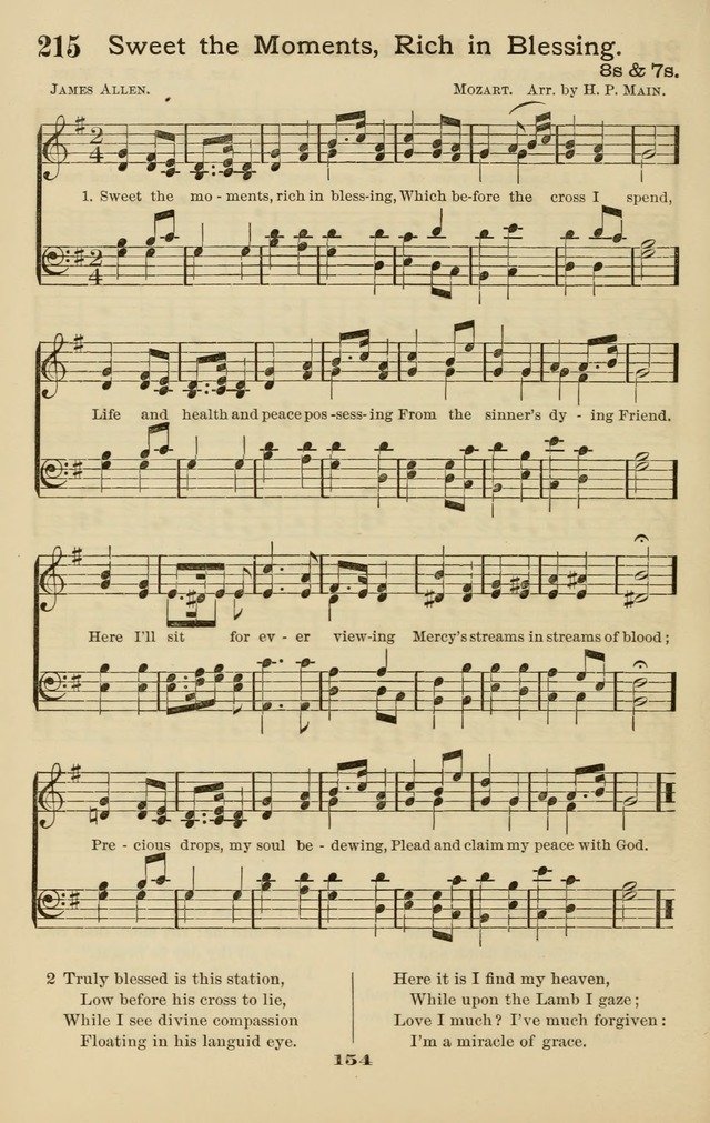 Westminster Sabbath School Hymnal, a collection of hymns and tunes for use in sabbath-schools and social meetings page 155