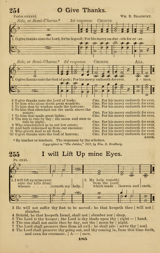 Westminster Sabbath School Hymnal, a collection of hymns and tunes for use in sabbath-schools and social meetings page 186