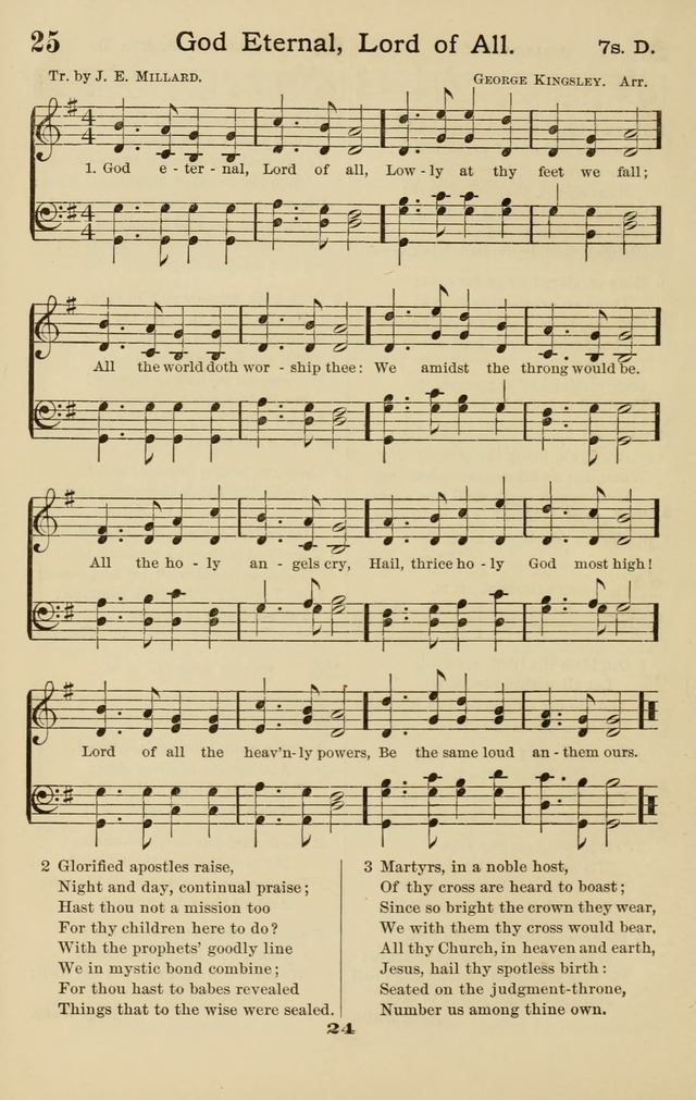 Westminster Sabbath School Hymnal, a collection of hymns and tunes for use in sabbath-schools and social meetings page 25