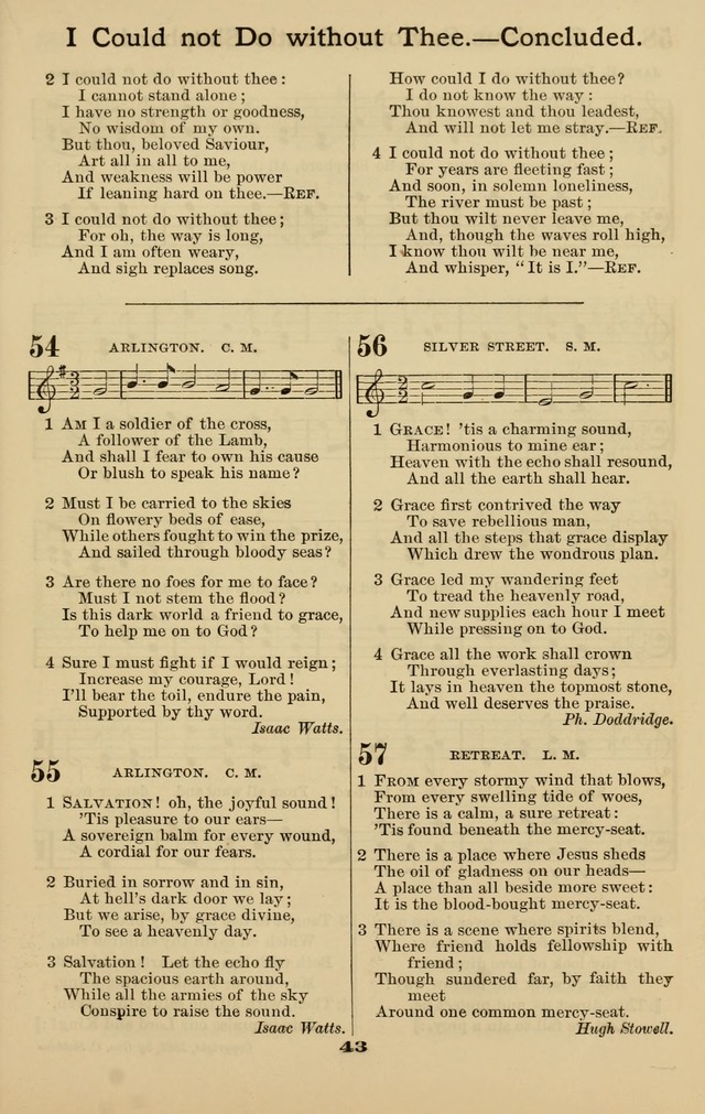 Westminster Sabbath School Hymnal, a collection of hymns and tunes for use in sabbath-schools and social meetings page 44