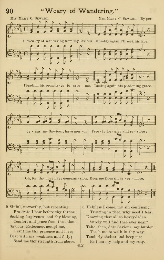 Westminster Sabbath School Hymnal, a collection of hymns and tunes for use in sabbath-schools and social meetings page 68