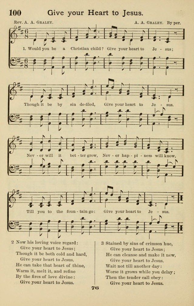 Westminster Sabbath School Hymnal, a collection of hymns and tunes for use in sabbath-schools and social meetings page 77