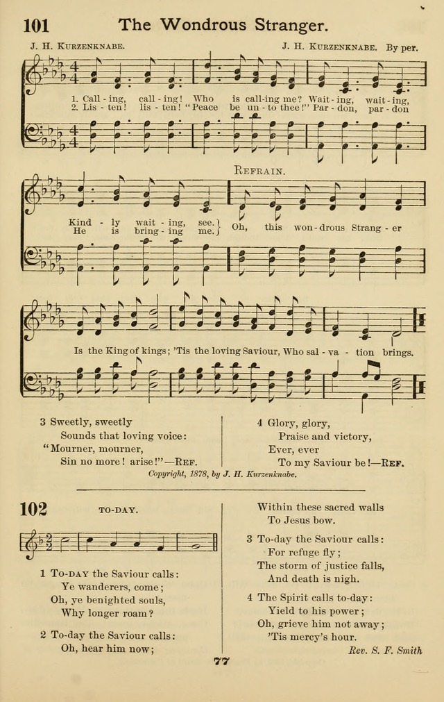 Westminster Sabbath School Hymnal, a collection of hymns and tunes for use in sabbath-schools and social meetings page 78