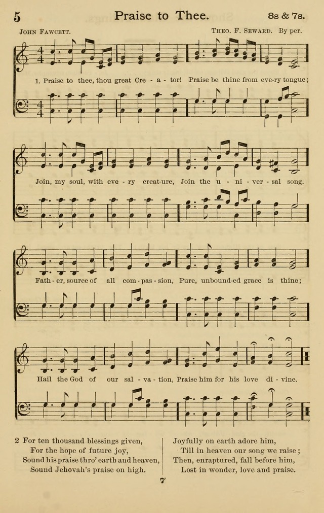 Westminster Sabbath School Hymnal, a collection of hymns and tunes for use in sabbath-schools and social meetings page 8