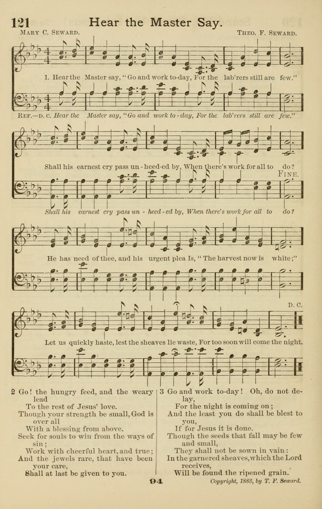 Westminster Sabbath School Hymnal, a collection of hymns and tunes for use in sabbath-schools and social meetings page 95