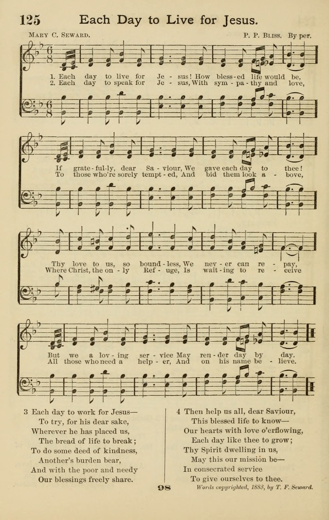Westminster Sabbath School Hymnal, a collection of hymns and tunes for use in sabbath-schools and social meetings page 99