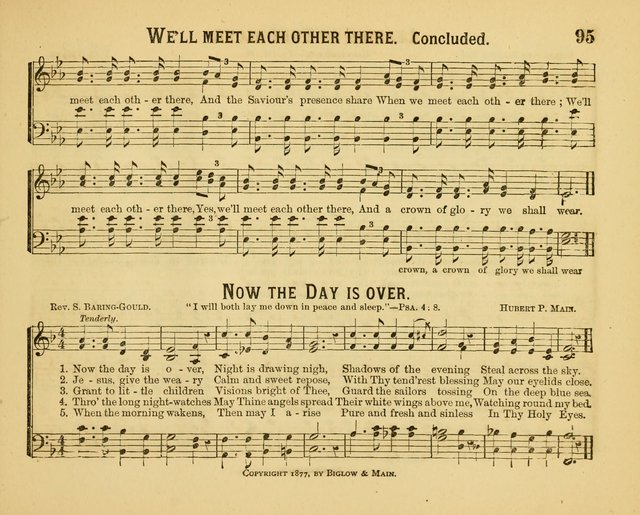 Welcome Tidings: a new collection of sacred songs for the Sunday School  page 100
