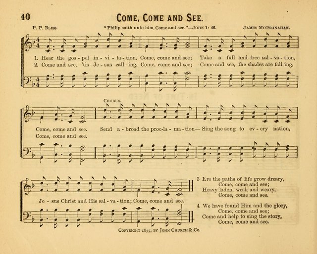 Welcome Tidings: a new collection of sacred songs for the Sunday School  page 45