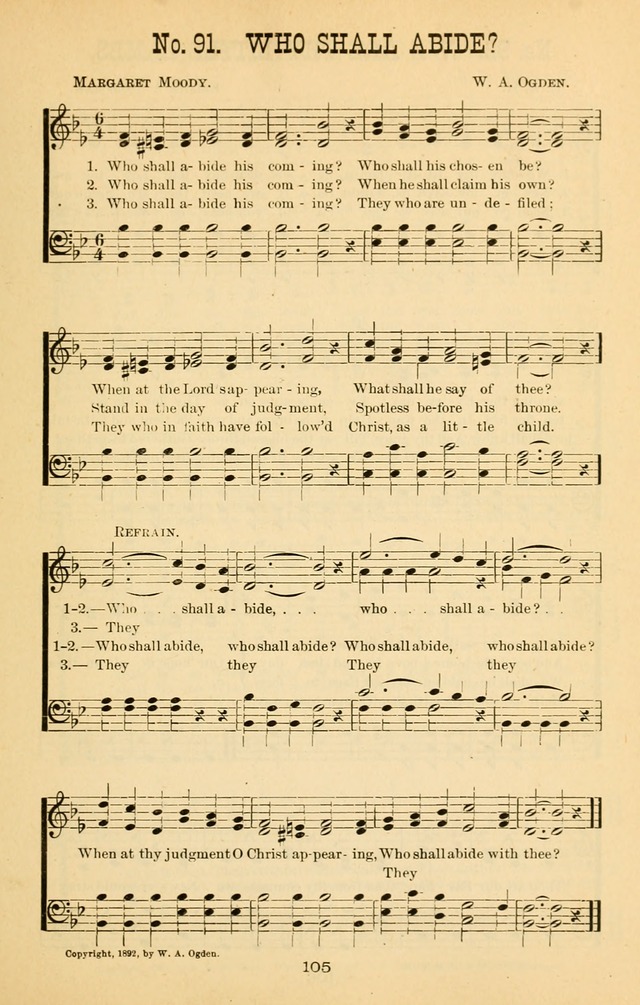 Words of Truth: a collection of hymns and tunes for Sunday schools and other occasions of Christian work and worship page 112