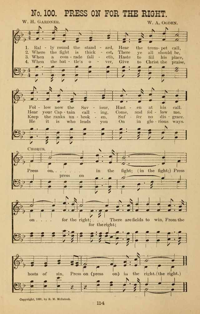 Words of Truth: a collection of hymns and tunes for Sunday schools and other occasions of Christian work and worship page 121