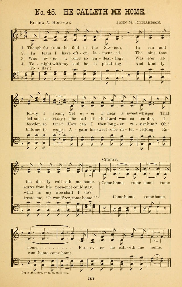 Words of Truth: a collection of hymns and tunes for Sunday schools and other occasions of Christian work and worship page 62