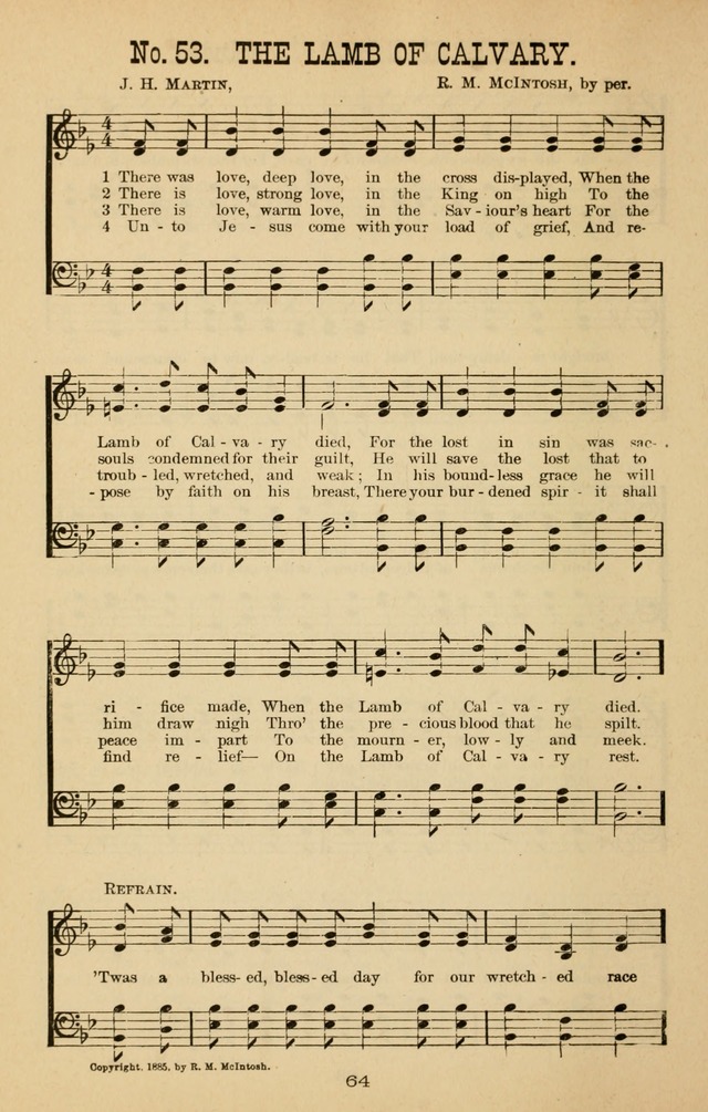 Words of Truth: a collection of hymns and tunes for Sunday schools and other occasions of Christian work and worship page 71