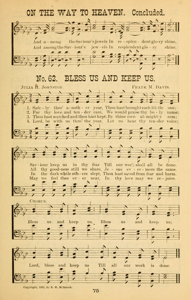 Words of Truth: a collection of hymns and tunes for Sunday schools and other occasions of Christian work and worship page 82