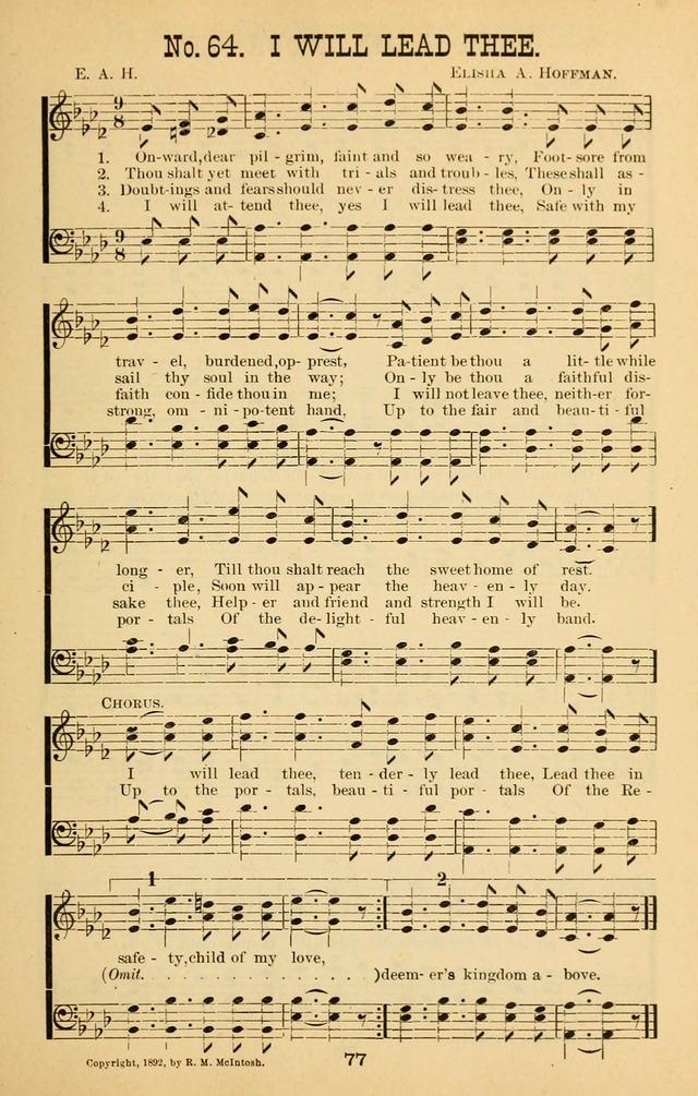 Words of Truth: a collection of hymns and tunes for Sunday schools and other occasions of Christian work and worship page 84