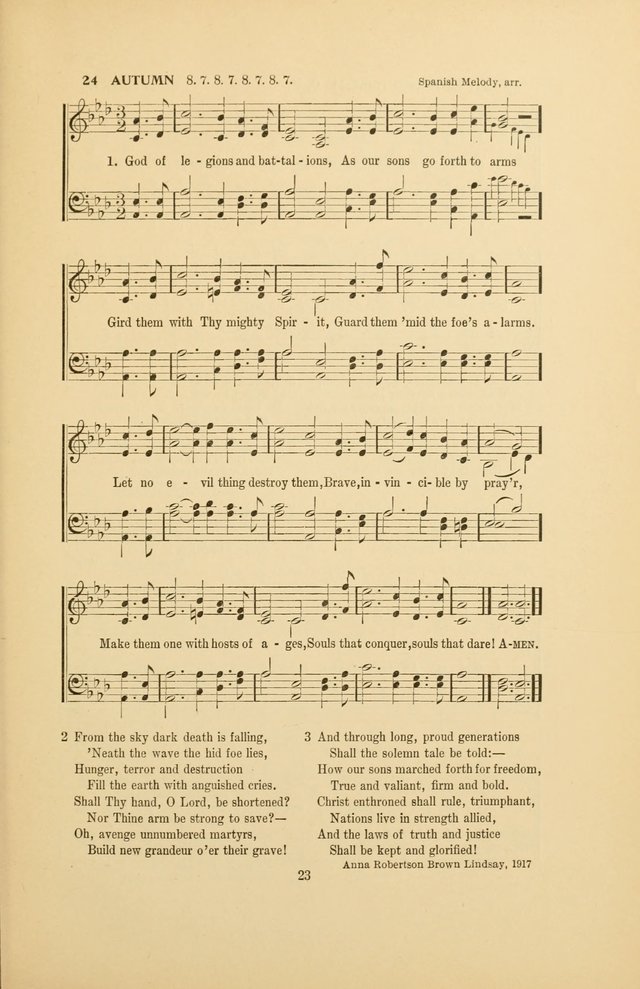War-Time Hymns page 23