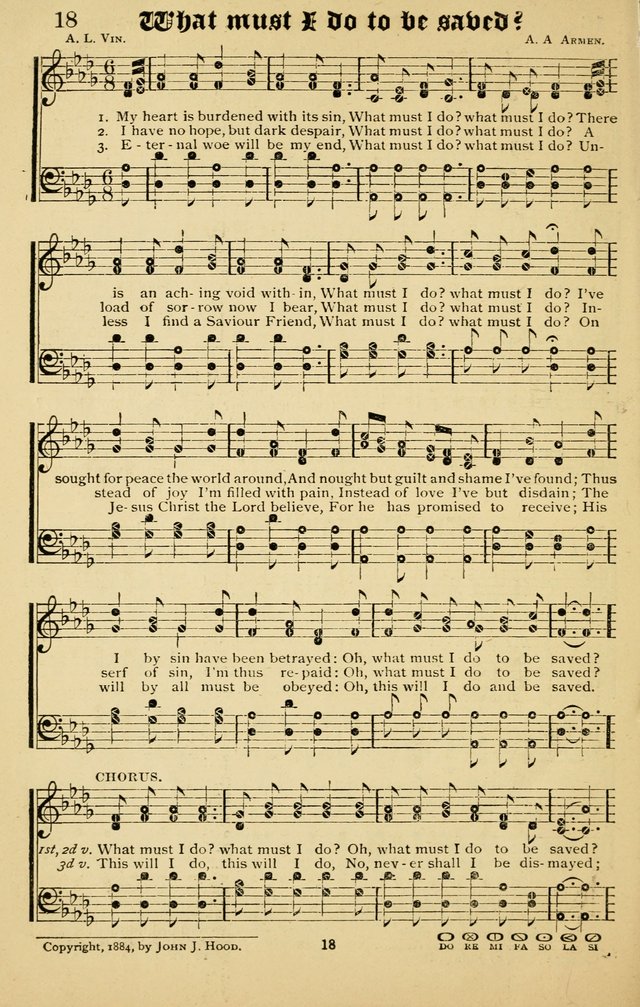 The Welcome Voice: a collection of gospel hymns and songs page 18