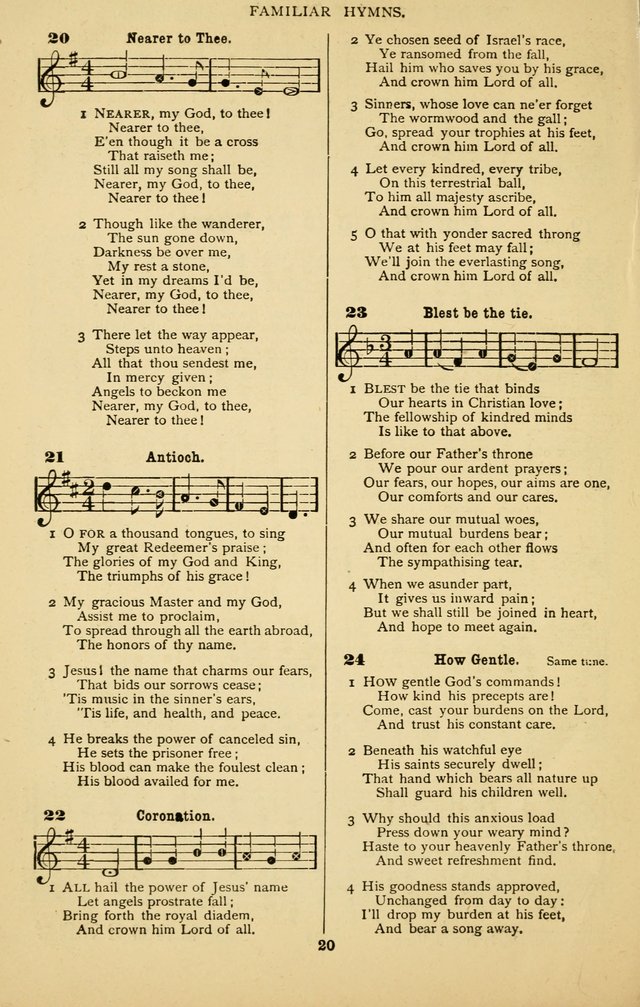 The Welcome Voice: a collection of gospel hymns and songs page 20