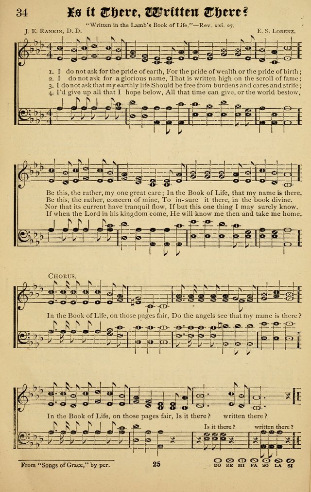The Welcome Voice: a collection of gospel hymns and songs page 25