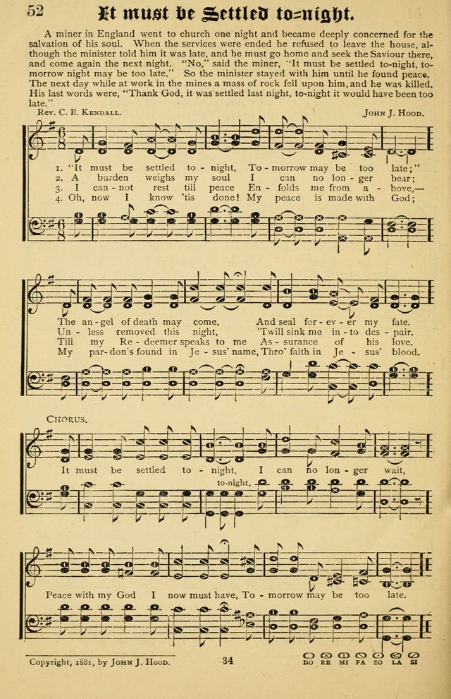 The Welcome Voice: a collection of gospel hymns and songs page 34