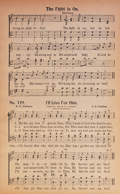 World Wide Revival Songs: for the Church, Sunday School and Evangelistic Meetings page 119