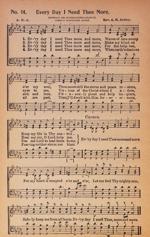 World Wide Revival Songs: for the Church, Sunday School and Evangelistic Meetings page 14