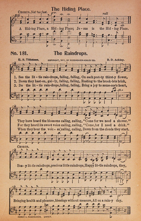 World Wide Revival Songs: for the Church, Sunday School and Evangelistic Meetings page 175