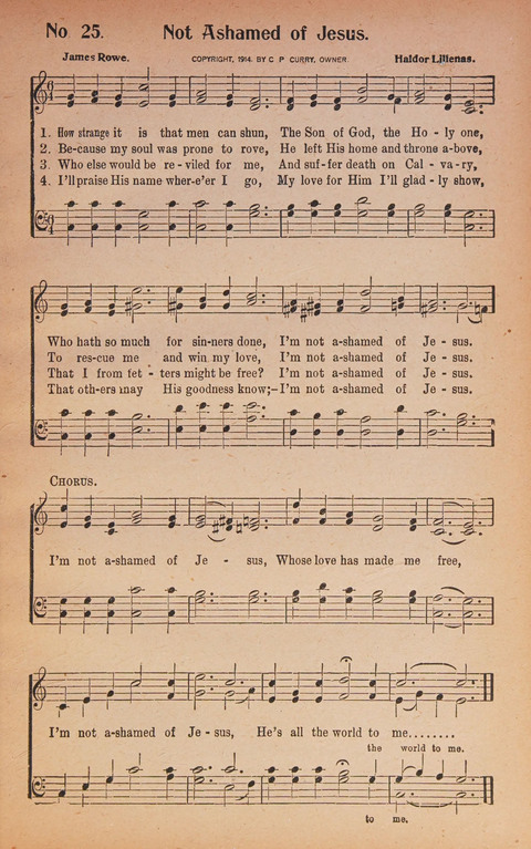 World Wide Revival Songs: for the Church, Sunday School and Evangelistic Meetings page 25