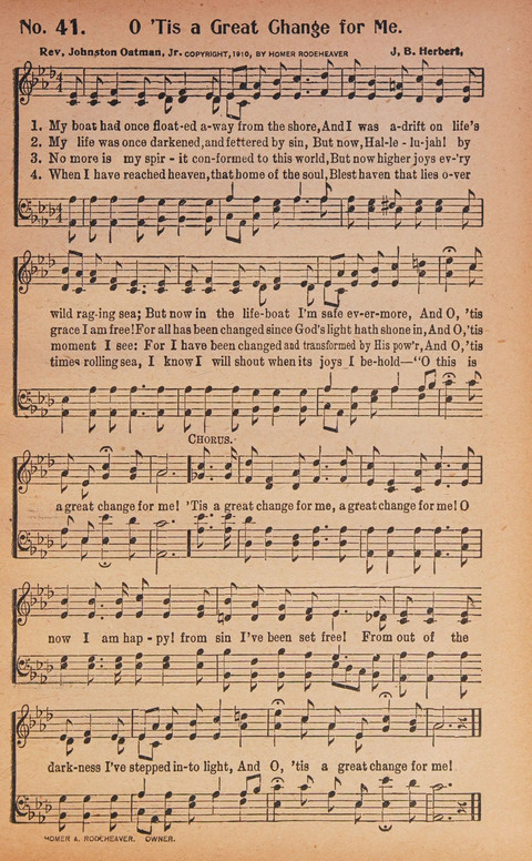 World Wide Revival Songs: for the Church, Sunday School and Evangelistic Meetings page 41