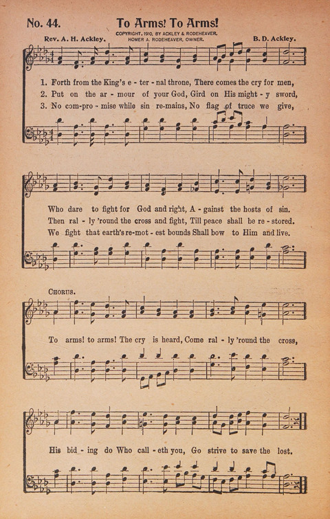 World Wide Revival Songs: for the Church, Sunday School and Evangelistic Meetings page 44
