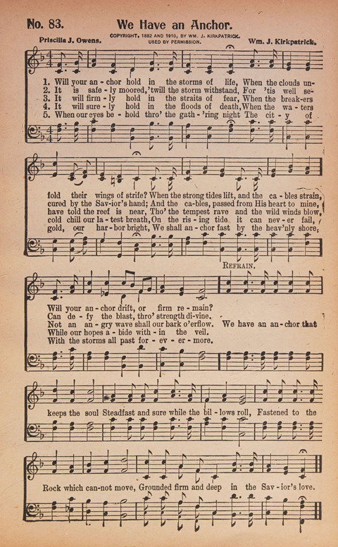 World Wide Revival Songs: for the Church, Sunday School and Evangelistic Meetings page 83