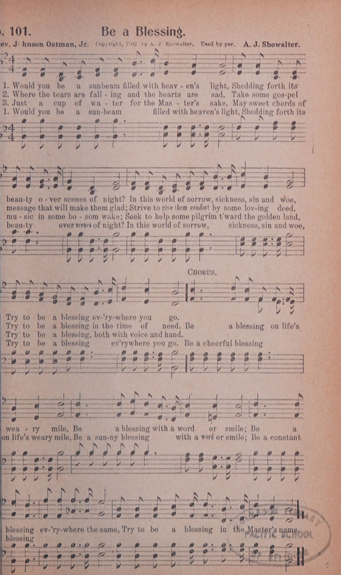 World Wide Revival Songs No. 2: for the Church, Sunday school and Evangelistic Campains page 101