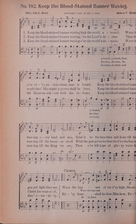 World Wide Revival Songs No. 2: for the Church, Sunday school and Evangelistic Campains page 102