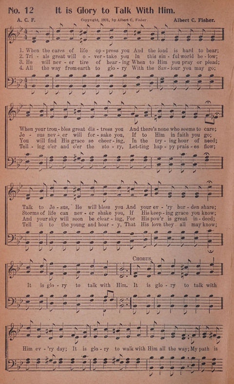 World Wide Revival Songs No. 2: for the Church, Sunday school and Evangelistic Campains page 12