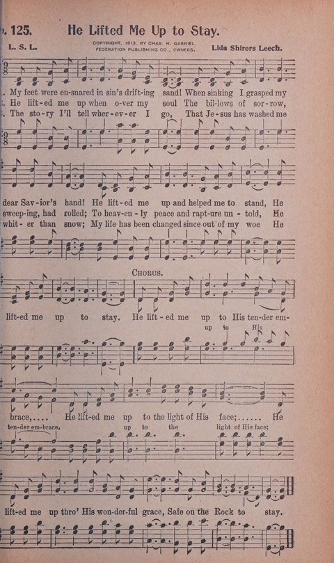 World Wide Revival Songs No. 2: for the Church, Sunday school and Evangelistic Campains page 125