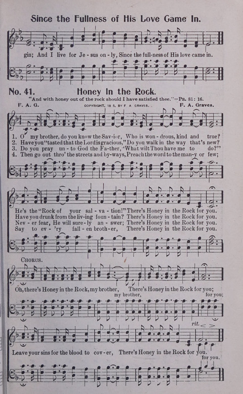 World Wide Revival Songs No. 2: for the Church, Sunday school and Evangelistic Campains page 41
