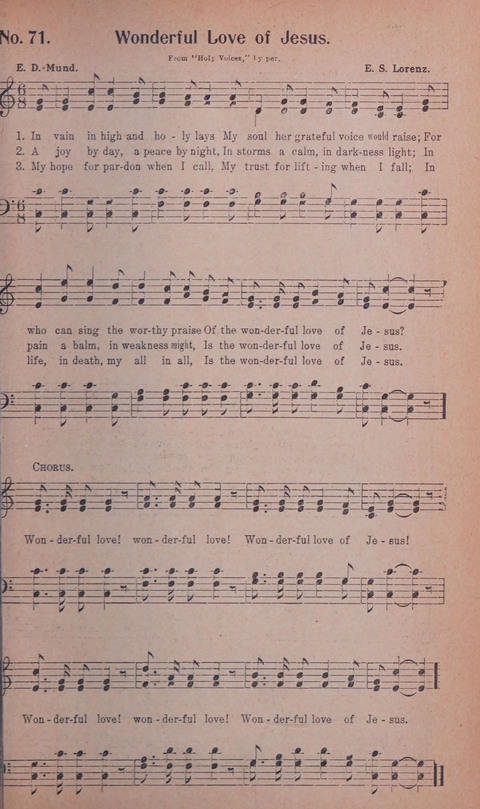 World Wide Revival Songs No. 2: for the Church, Sunday school and Evangelistic Campains page 71