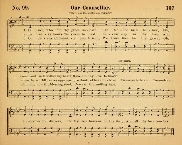 The Way of Life: for the Sunday-school. a valuable collection of songs both new and standard, carefully selected and arranged for this work page 107