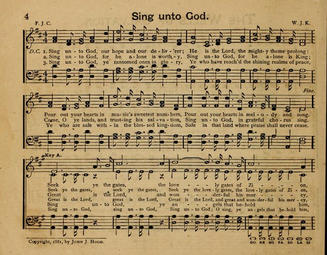 The Wells of Salvation: songs for the Sabbath School page 4