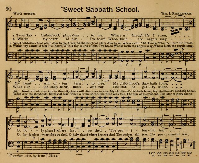 The Wells of Salvation: songs for the Sabbath School page 90