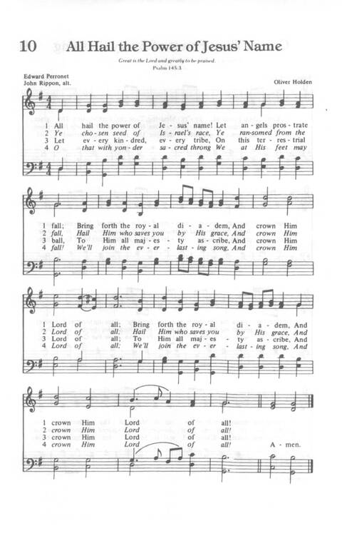 Yes, Lord!: Church of God in Christ hymnal page 10