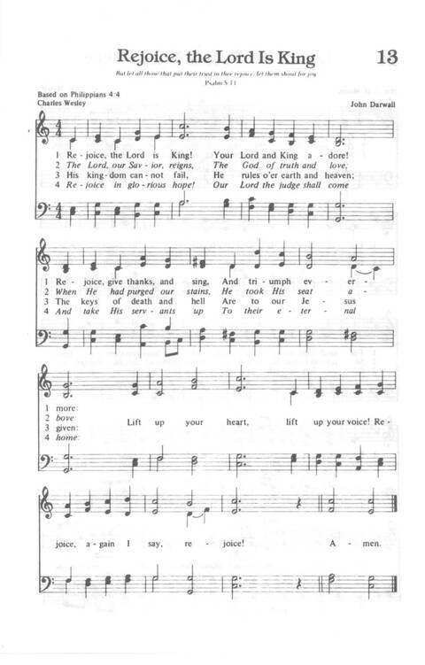 Yes, Lord!: Church of God in Christ hymnal page 13