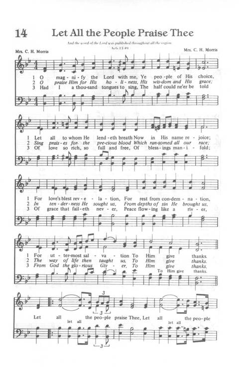Yes, Lord!: Church of God in Christ hymnal page 14