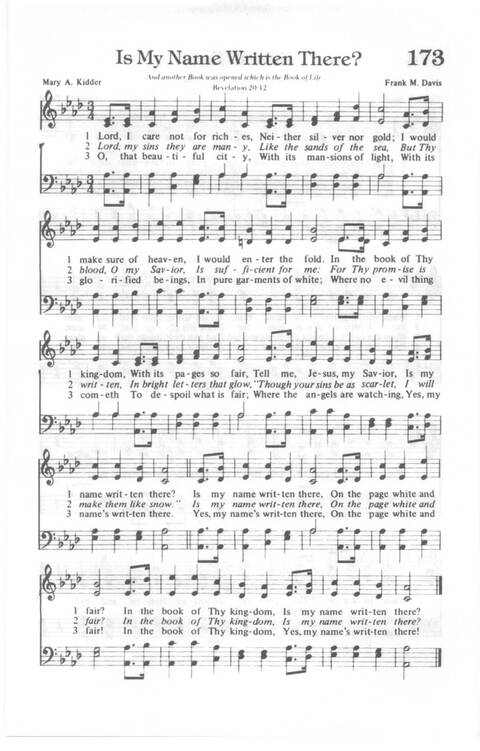 Yes, Lord!: Church of God in Christ hymnal page 191
