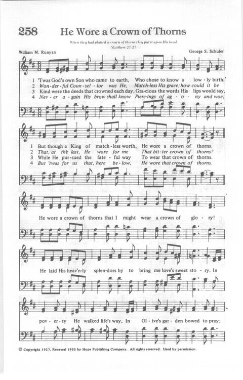 Yes, Lord!: Church of God in Christ hymnal page 278