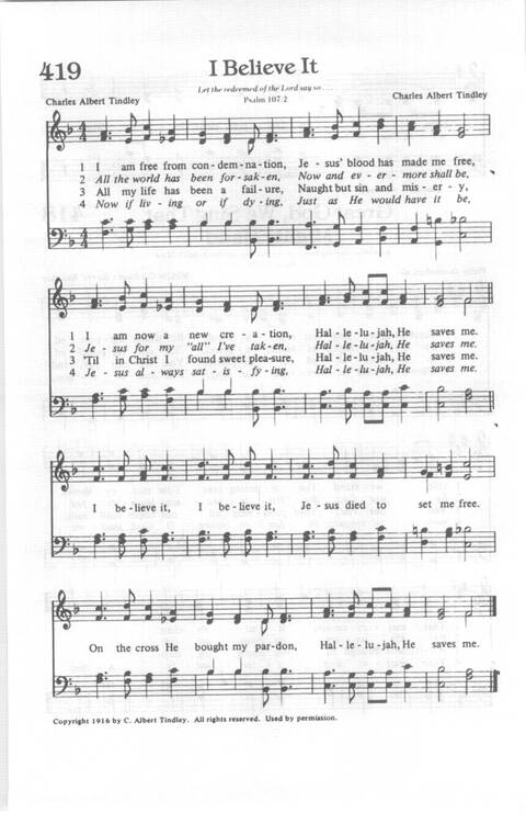 Yes, Lord!: Church of God in Christ hymnal page 450